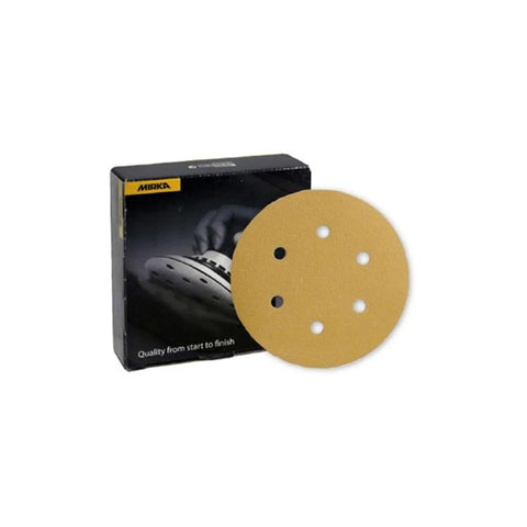 mirka gold disco abrasivo velcro 6 fori 150 mm grana 280
