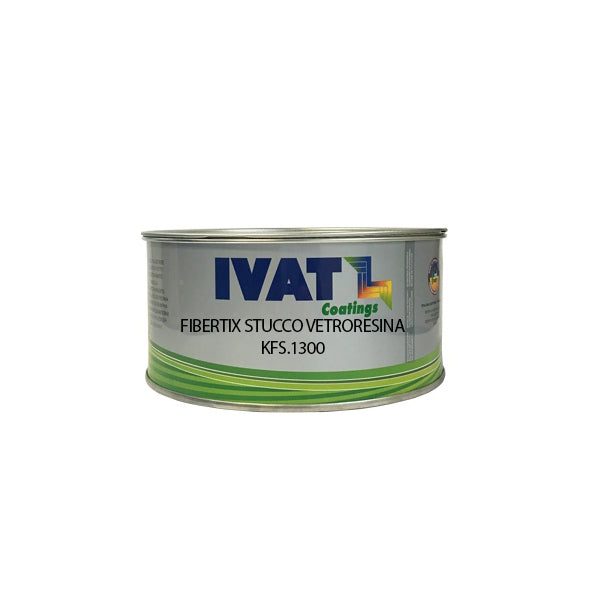 stucco vetroresina poliestere bicomponente fibertix  0,75 lt ivat coatings