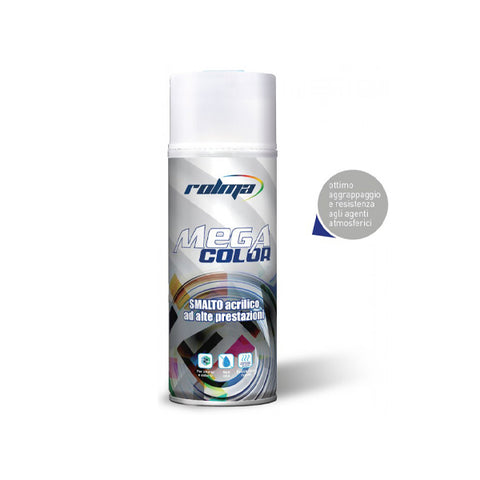megacolor acrilico trasparente lucido spray 400 ml rolma