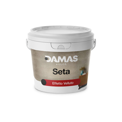 pittura decorativa effetto velluto seta 1 lt damas kolor