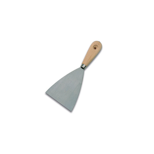 spatola manico in legno lama in acciaio